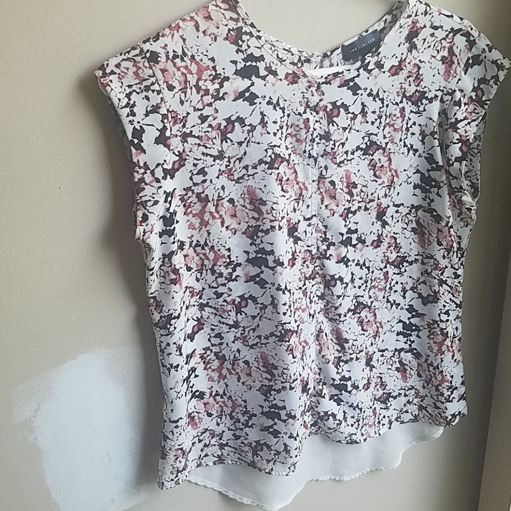 Marble short sleeve blouse